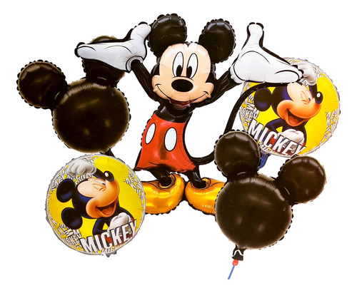 Bouquet Globos Mickey Mouse Orejas De Mickey Manos Niño