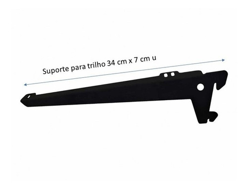  10 Trilhos De 200 Cm + 60 Suporte De 34 Cm Com Aba 