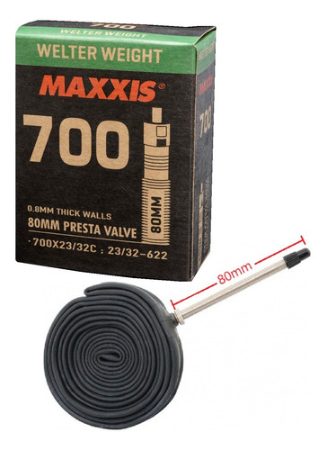 Cámara Maxxis 700 X 23/32c V/francesa 80mm Gravel Urbana Mtb