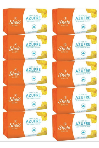 10 Pack Jabón De Azufre Shelo