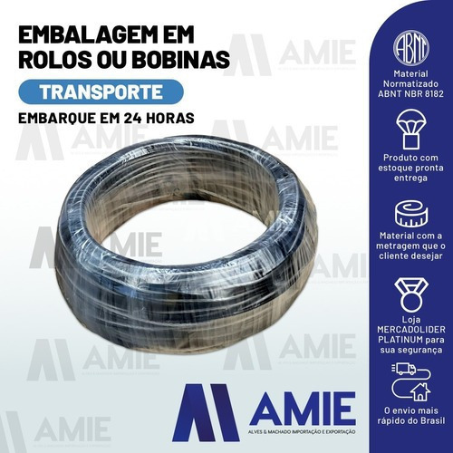 Cabo De Alumínio; Triplex 16mm - Rolo Com 280 Metros