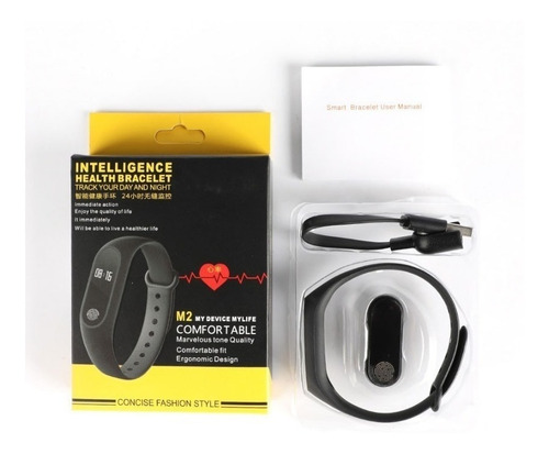 Pulsera Inteligente Smart Band Reloj M2 Cuenta Pasos Ip67 Ar