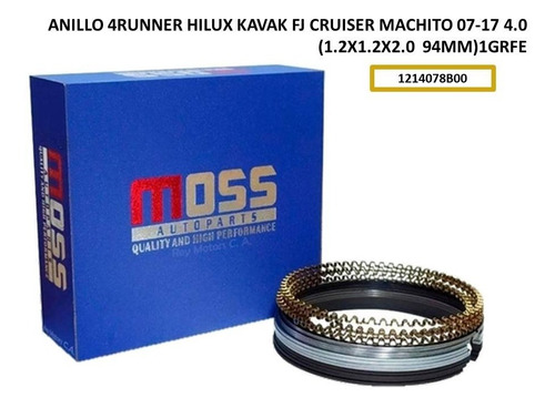 Anillo 4runner Hilux Kavak Fj Cruiser Machito 4.0