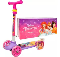 Comprar Monopatín Princesas 3 Ruedas Con Luces Plegable 12018