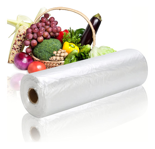 Oaustect Rollo Bolsa Plastico Para Pan Fruta Verdura