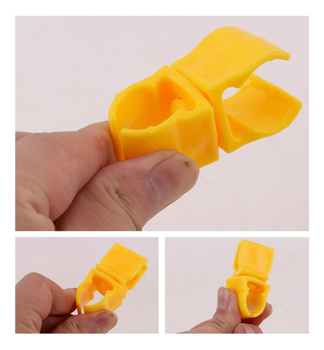 10 Uds. Clip Conector Para Poste De Bandera De Amarillo