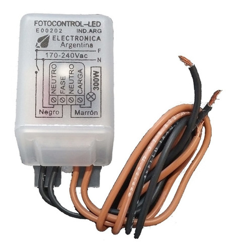 Fotocontrol 4 Cables 600w  