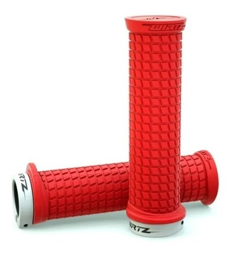 Imagen 1 de 4 de Puños Universales Quad Atv Cuatriciclo Rojo Lock On Wirtz