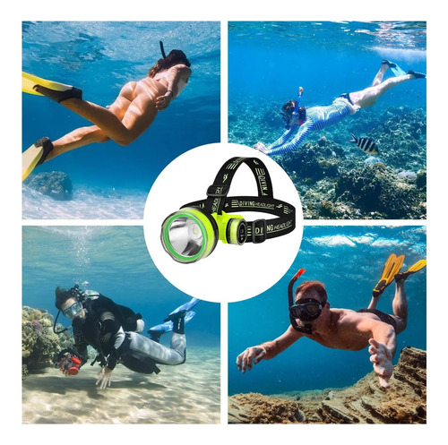 Lampara De Buceo 10000 Lumens Profecional Sumergible Usb C
