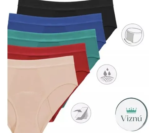 2 Pantys Menstrual 4capas Absorbente Periodo Bambú Antibacte