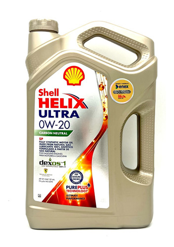 Aceite Motor Shell Helix Ultra 0w20 Sp Carbon Neutral 4 Lts.