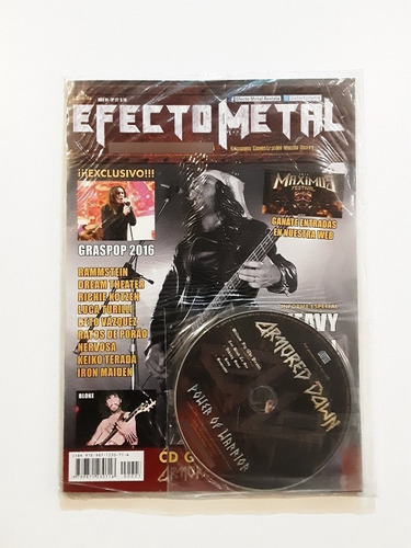 Revista Efecto Metal #27 + Cd Armored Dawn Maceo-disqueria