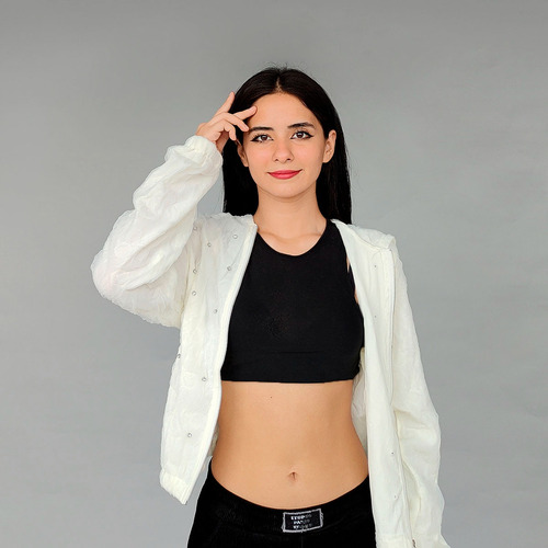 Sudadera Casual Para Dama Con Detalles De Brillos