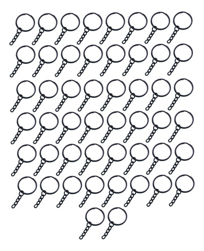 2 X 50x Llaveros Con Cadena Llavero Anillos Conjunto 1
