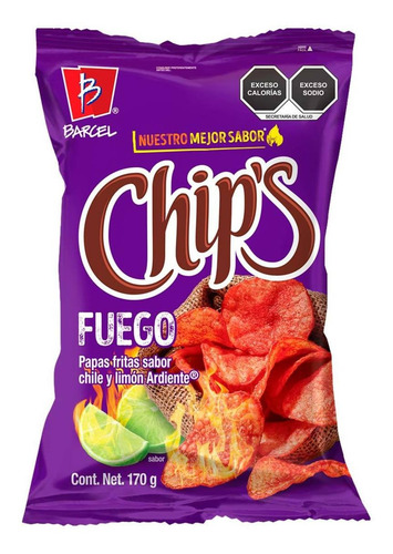 Papas Barcel Chip’s Fuego 170g