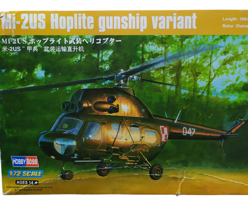 Helicóptero Mi2 Hoplite Gunship 1/72 Hobbyboss Oferta X Caja