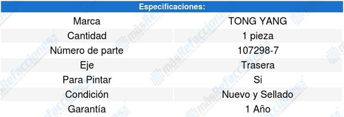 Defensa Trasera Tong Yang Mazda Cx9 (07-12)
