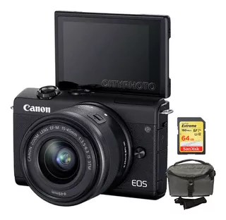 Camara Canon M200 Con Lente Efm 15 45mm 4k + Sd64gb Sellado