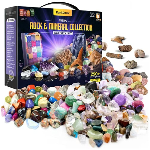 Colección De Rocas Niños Incluye 250 Piedras Preciosa...