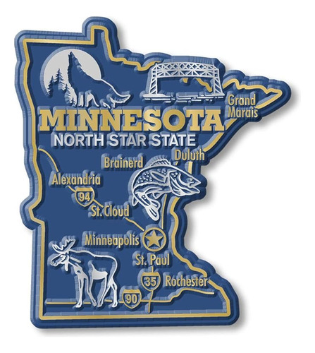 Iman Minnesota Giant State Por Classic Magnets 3 2 X 3 6 Pul