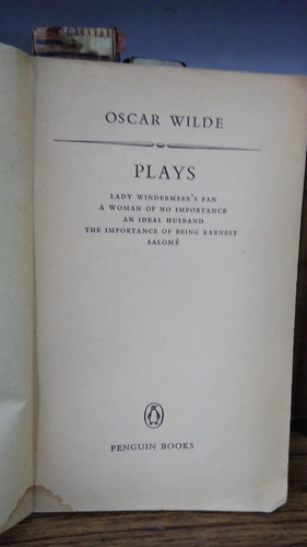 Plays - Oscar Wilde - Penguin Books