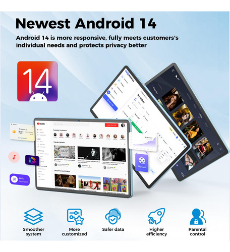Tableta Suicoey 11 Pulgadas Android 14 12 Gb Ram 128 Gb Rom