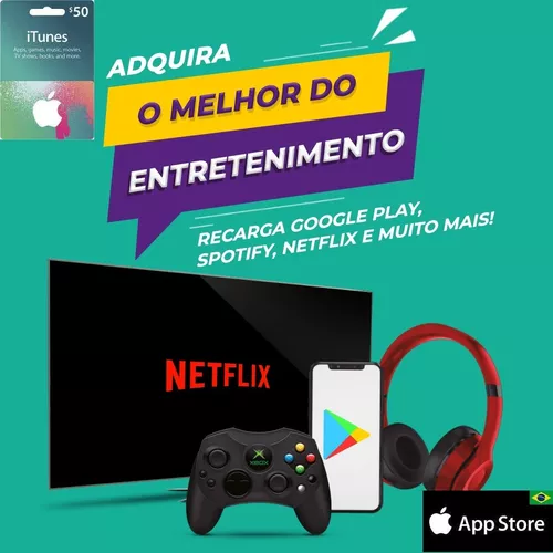 Comprar Cartão Apple Itunes Brasil Gift Card R$ 50 Reais - Card Store -  Cartão Presente, Voucher, Vale Presente, Gift Card PSN, Xbox, Netflix,  Google, Uber, iFood, Steam e muito mais!