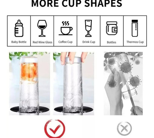 Lava Copas Automático Para Bachas De Cocina Enjuagadora