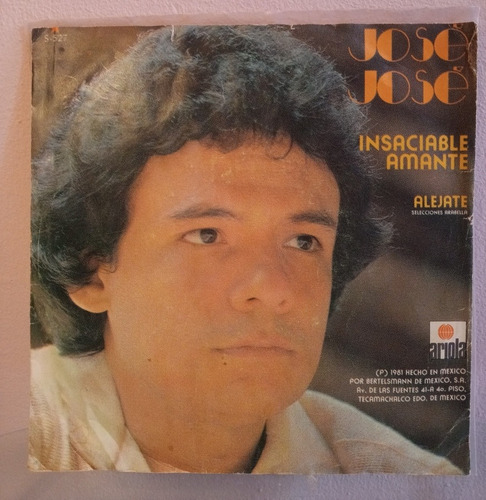 José José Insaciable Amante Alejate Vinil Ep 45 Rpm