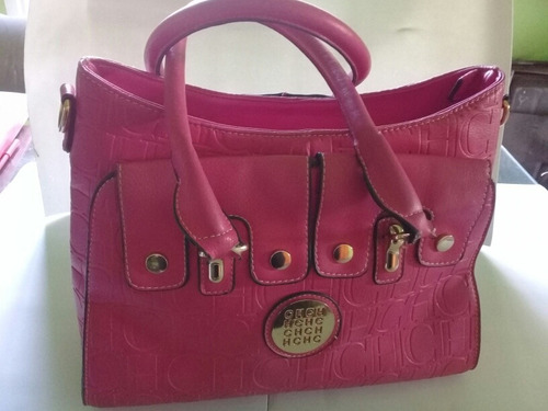 Cartera Bolso Carolina Herrera Color Fucsia.