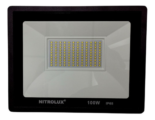  Nitrolux  Refletor LED Slim  100 W  Preto  Branco