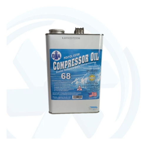 Aceite Sintético Para Compresor Polioléster Iso-68 1galon