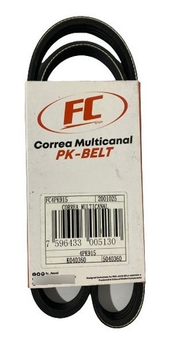 Correa Aire Acondicionado Toyota Meru Starlet 4pk915