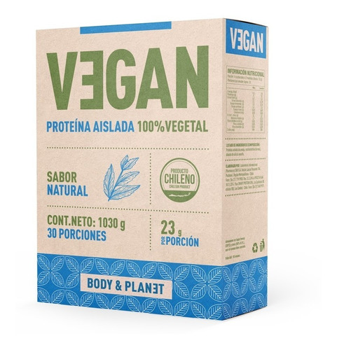 Proteína Vegetal Body And Planet 1kg - Natural