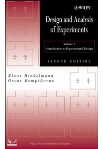 Desing And Analysis Of Experiments.  Volumen 1 Introduccion 