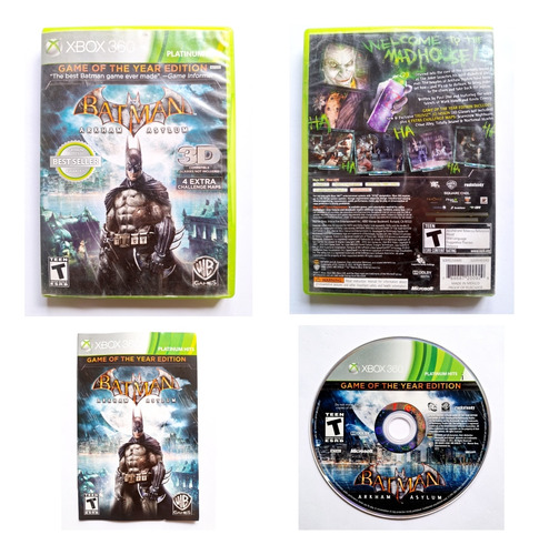 Batman Arkham Asylum Xbox 360 - Edición Juego Del Año (Reacondicionado)