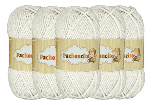 Estambre Hilos Iris Pachoncito 200g 100% Acrílico Color X Color Ivory 8601