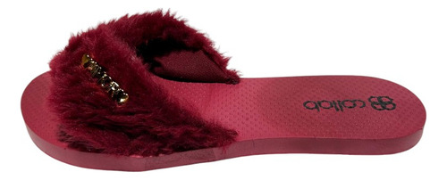 Chinelo Coloridos Rasteirinha Pelúcia