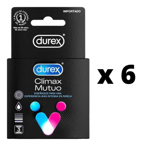 Durex Clímax Mutuo Pack 18 Condones Preservativos Lubricados