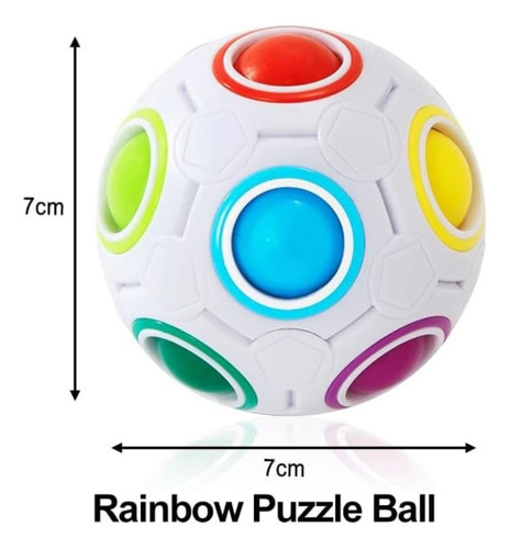 Cubo Magico Yj Bola Arcoiris Puzzle Juego De Ingenio