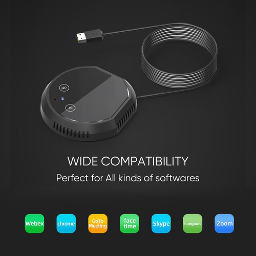 Micrófono Usb Para Conferencias De Escritorio 360° Omnidirec