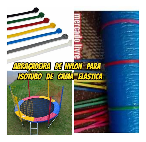 Isotubo Blindado Para Cama Elastica Kit Com 04+brinde