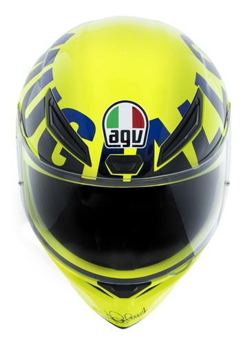 Imagem 3 de 5 de Capacete Agv K1 Mugiallo Amarelo Valentino Rossi