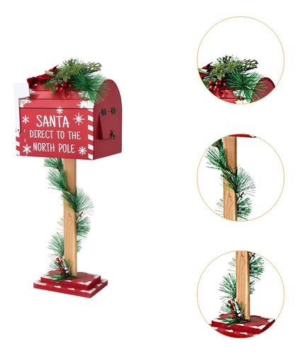 Decoración Navideña Buzón De Papá Noel Buzón De Cartas