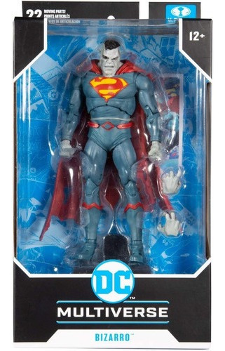 Imagen 2 de 11 de Mcfarlane Figura Superman Bizarro Articulada Dc Superman Multiverso Escala 18cm Original