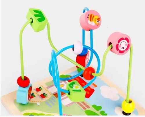 Caja De Motricidad Con Pizarra Montessori Juguete De Madera
