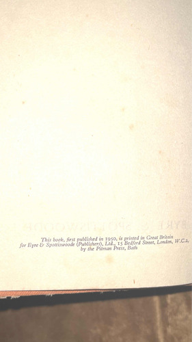 Geoffrey Cotterell Strait & Narrow 1era Edición Inglés 1949 (Usado)