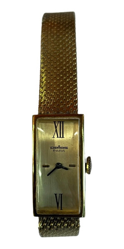 Relógio Pallas Antigo Alemão Feminino Plaquet De Ouro Raro