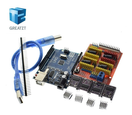 Controlador Para Arduino + Uno R3 + 4 Piezas Drv8825