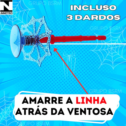 Kit Luva Aranha Spider Lança Teia Jogo Infantil Pula Batata